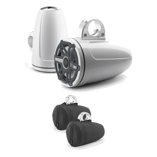 JL Audio OEM M6 7.7in Tower Speakers + M770ETX Protective Covers