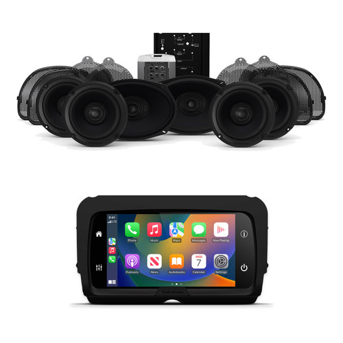Rockford PMX-HD14 & CVO Stage 3 6-Speaker CarPlay Harley Kit