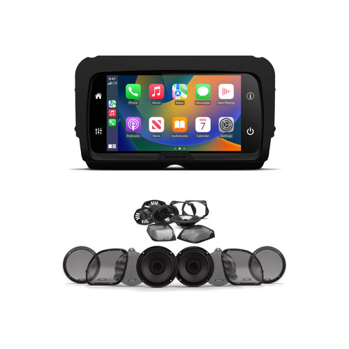 Rockford PMX-HD14 4-Speaker CarPlay Harley Kit