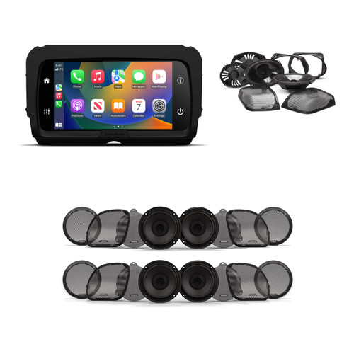 Rockford PMX-HD14 6-Speaker CarPlay Harley Kit