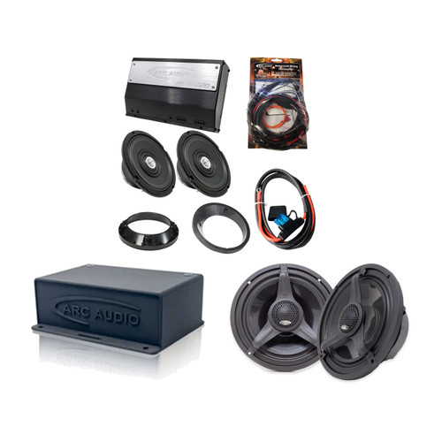 ARC MPAK13 Horn & CX6 4-Speaker Harley DSP Lower Kit