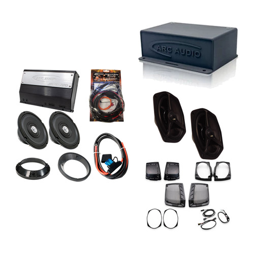 ARC MPAK13 Horn 4-Speaker Harley DSP Kit with 6x9 Bag Lids