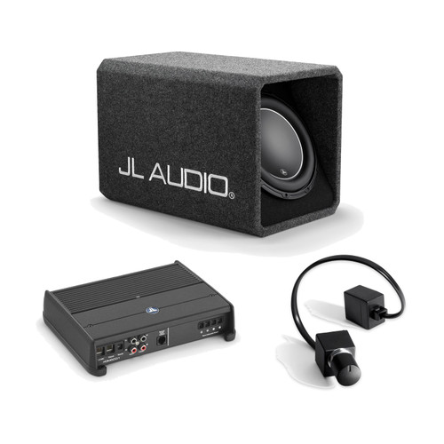 JL Audio HO112-W6v3 12in Ported Sub Box and XDM600/1 Amp and Remote