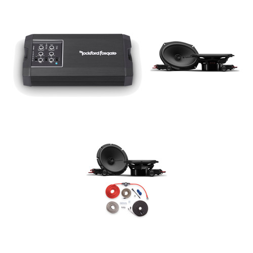Rockford P2 High-Output 6.5 & 6x9 Speakers with 400W Amp & Install Kit