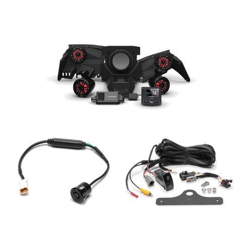 Rockford 2017+ Can-Am Maverick X3 Stage 4 Audio & Backup Camera Kit
