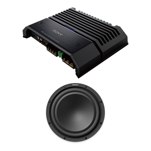 Sony XM-GS100 Amp + XS-W124GS 12in 420W Subwoofer Bass Package