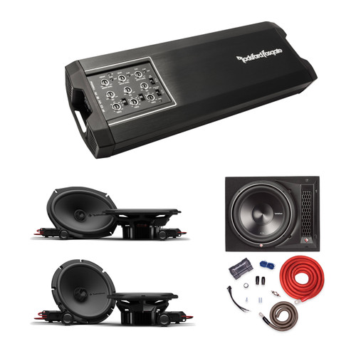 Rockford P2 6.5 & 6x9 Speakers, P3 12 Ported Sub & 1000W Amp Kit