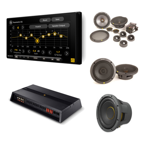 Sony XAV-9000ES + XM-5ES Complete Mobile ES Car Audio System