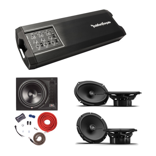 Rockford P1 6.5 & 6x9 Speakers, P3 12 Ported Sub & 1000W Amp Kit