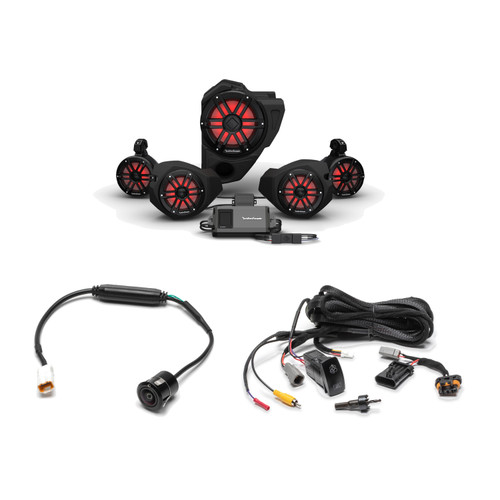 Rockford Polaris RZR Ride Command Stage 4 Audio & Backup Camera Kit