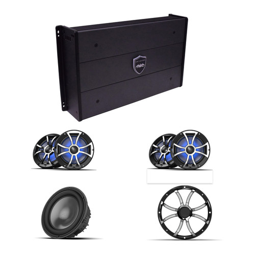 Wet Sounds SYN-DX6 + 4 REVO 8 V3 Speakers + REVO 12 HP Sub, SW-B Grille