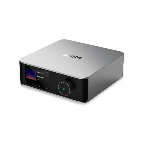 WiiM Ultra Silver Hi-Res Audio Streamer & Digital Preamp | 3.5" Touchscreen | Wi-Fi 6 | HDMI ARC