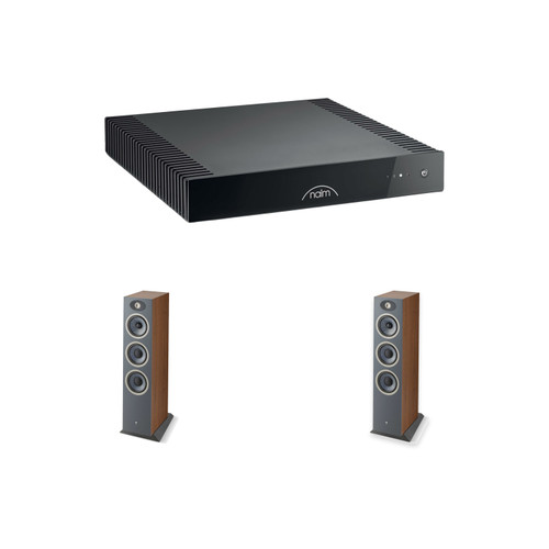 Naim Ci-Uniti 102 Streaming Amplifier W/ Focal Theva N3 Dark Wood  (Pair)
