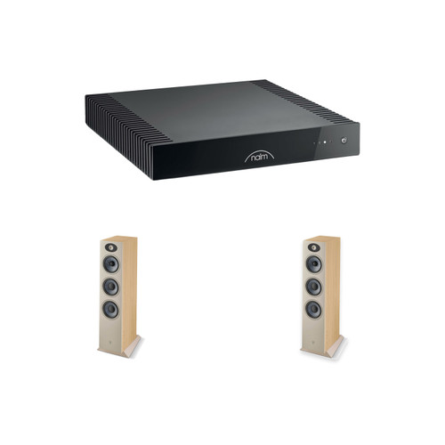 Naim Ci-Uniti 102 Streaming Amplifier W/ Focal Theva N3 Light Wood  (Pair)
