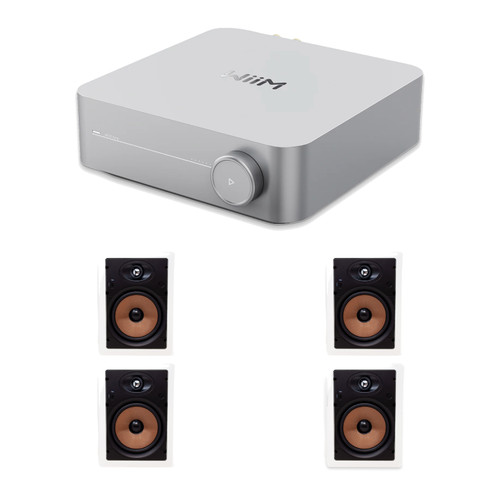 Wiim Amp Streaming Amplifier W/ Legrand Ht7801 In-Wall  (2 Pair)