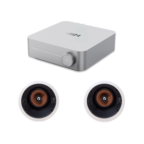 Wiim Amp Streaming Amplifier W/ Legrand Ht7655 In-Ceiling Angled  (Pair)