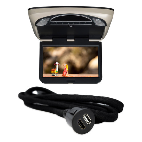 Voxx VXMTG10 10.1in DVD Overhead with HDH12 HDMI USB Extension