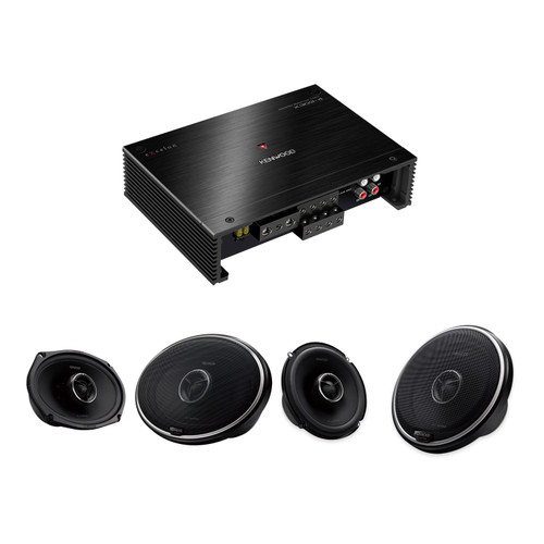 Kenwood X303-4 Amp + KFC-X175 6.5in + KFC-X695 6x9 Speakers