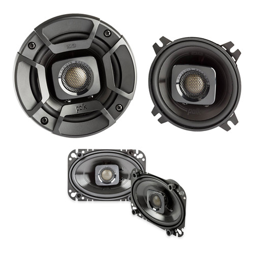 Polk DB402 4in + DB462 4x6 Marine Speaker Bundle