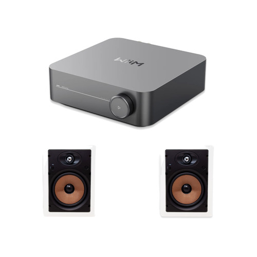 Wiim Amp Streaming Amplifier W/ Legrand Ht7801 In-Wall  (Pair)
