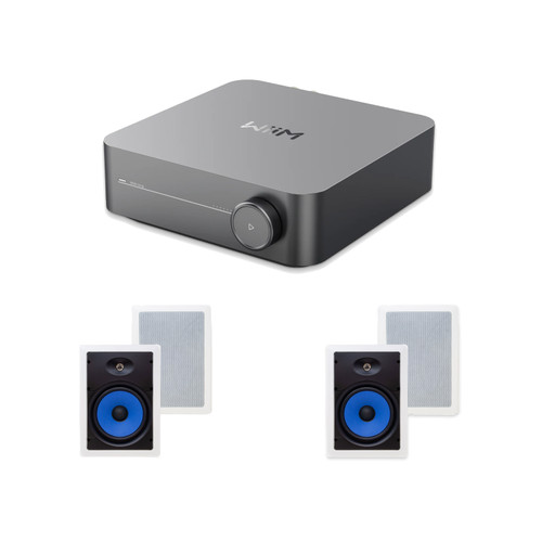 Wiim Amp Streaming Amplifier W/ Legrand Ms3801 8" In-Ceiling  (2 Pair)