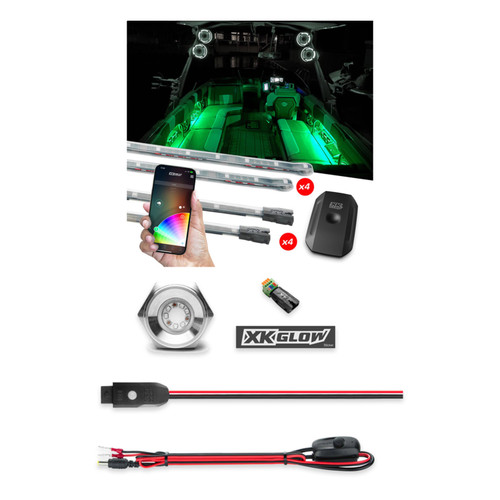 XKGLOW XK-BOAT-STA Marine Accent + 13W Drain Plug Light Kit