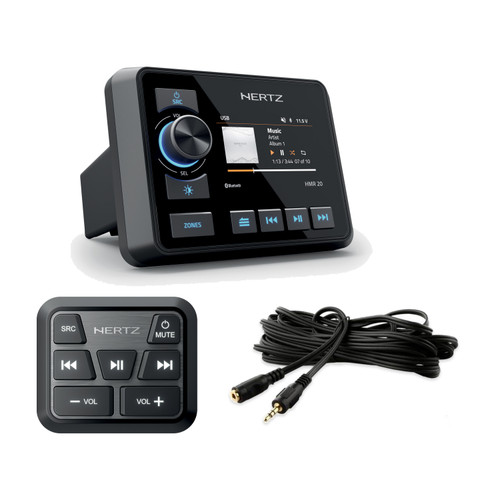 Hertz HMR-20 + HMC-U1 Marine Remote + 10m Extension Cable