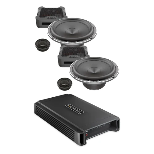Hertz HCP 2X Amp + MPK 165.3 6.5in Component Speakers