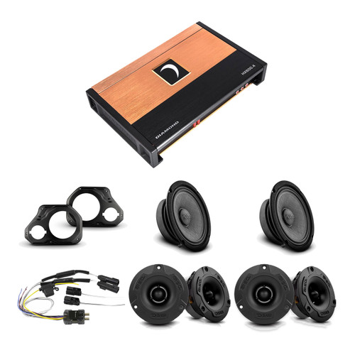 DS18 JL-FD-LRV2 Jeep JL JT Complete Front Door Audio Kit