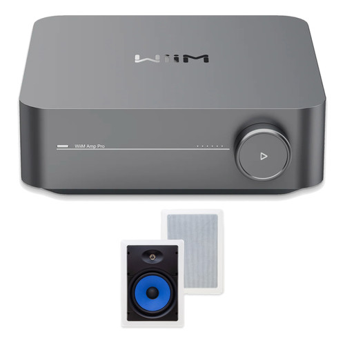 Wiim Amp Pro Streaming AMPLIFIER W/ LEGRAND MS3801 8" IN-CEILING  (PAIR)