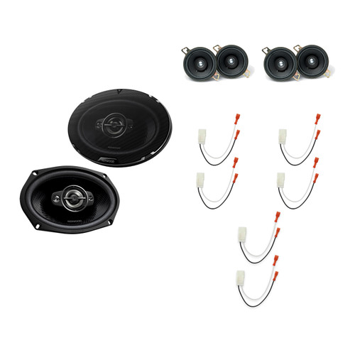 Kenwood KFC-835C (2 Pairs) & KFC-6988RS (1 Pair) Speakers + Metra 72-6515