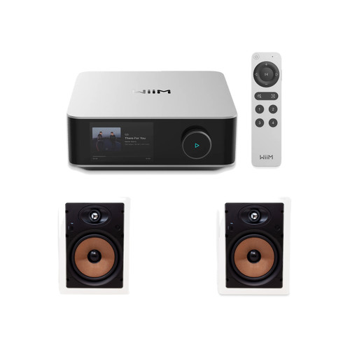 WIIM AMP ULTRA Streaming AMPLIFIER W/ LEGRAND HT7801 IN-WALL  (PAIR)