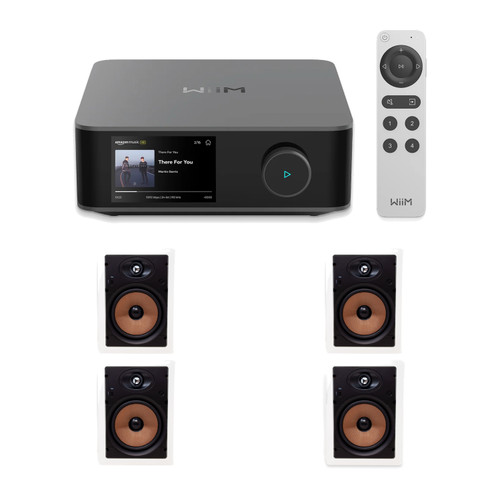 Wiim Amp Ultra Streaming Amplifier W/ Legrand Ht7801 In-Wall  (2 Pair)