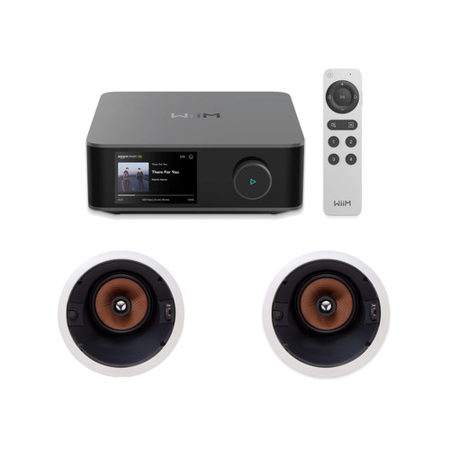 Wiim Amp Ultra Streaming Amplifier W/ Legrand Ht7655 In-Ceiling Angled  (Pair)