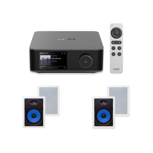 Wiim Amp Ultra Streaming Amplifier W/ Legrand Ms3801 8" In-Ceiling  (2 Pair)
