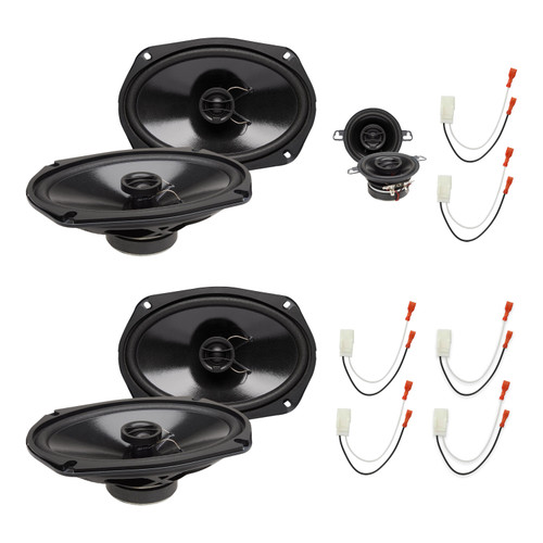 PowerBass S-3502 (1 Pair) & S-6902T (2 Pairs) Speakers + Metra 72-6515