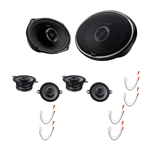 Kenwood KFC-X3C (2 Pairs) & KFC-X695 (1 Pair) Speakers + Metra 72-6515