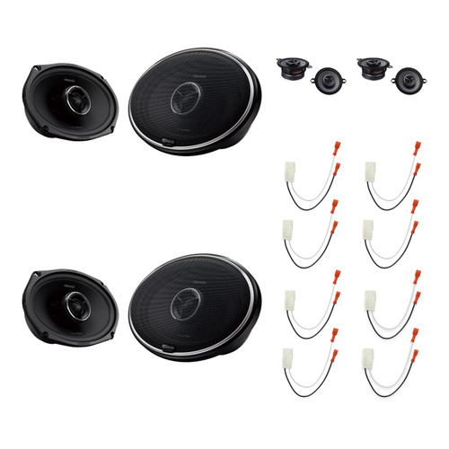 Kenwood KFC-X3C 3.5in & KFC-X695 6x9 Speakers, 8-Pack + Metra 72-6515