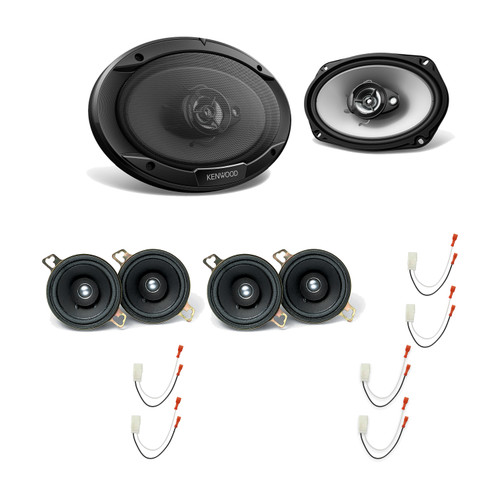 Kenwood KFC-835C (2 Pairs) & KFC-6966S (1 Pair) Speakers + Metra 72-6515