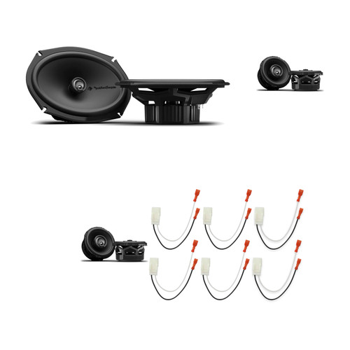 Rockford Fosgate P1V2-3 2 Pairs + P1V2-69 1 Pair + 72-6515 Harness