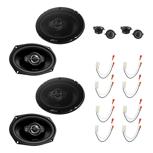 Kenwood KFC-X3C 3.5in & KFC-6998RS 6x9 Speakers, 8-Pack + Metra 72-6515