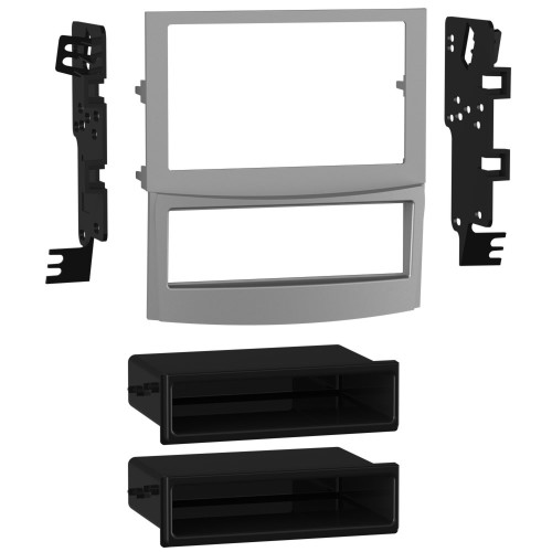 Metra 99-8910S Single-DIN Dash Kit — Subaru Legacy | Outback 2010-2012 (with factory NAV) — Silver