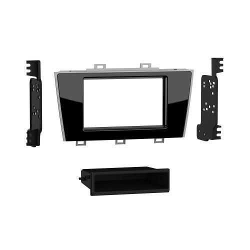 Metra 99-8909 Single-DIN Dash Kit — Subaru Legacy | Outback 2018-2019 (excludes 2.5i) — High-Gloss Black with Silver Trim