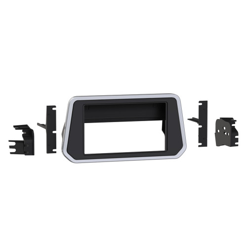 Metra 95-7637 Double-DIN Dash Kit — Nissan Altima 2019-2026 — Gloss Black with Bright Silver Trim