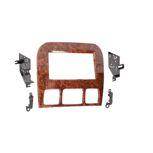 Metra 95-8734W Double-DIN Dash Kit — Mercedes-Benz S-Class 2000-2006 — Woodgrain