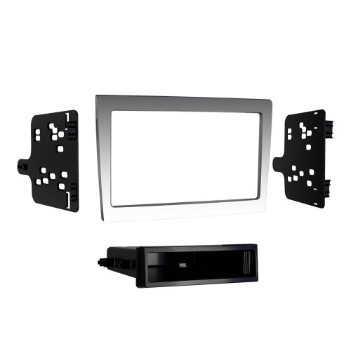 Metra 99-9606G Single-DIN or Double-DIN Dash Kit — Porsche 997 2005-2012 — Gray