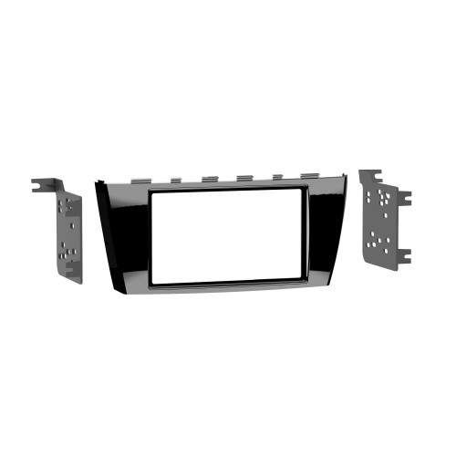 Metra 95-7016GHG Double-DIN Dash Kit — Mitsubishi Mirage 2014-2017 — High-Gloss Gray / Black