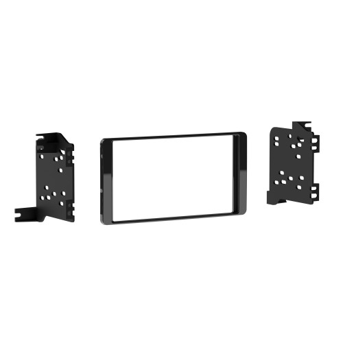 Metra 95-7015CHG Double-DIN Dash Kit — Mitsubishi Outlander 2014-2021 — High-Gloss Charcoal