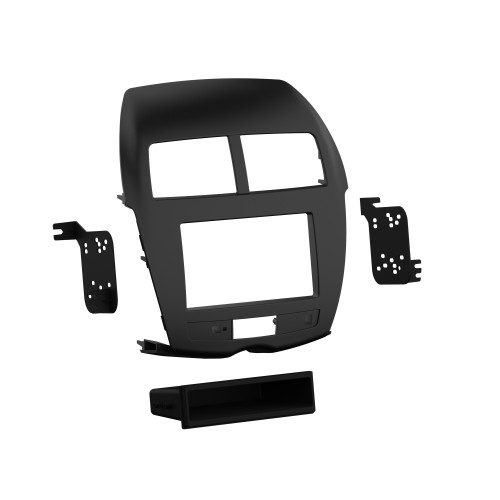 Metra 99-7014B Single-DIN or Double-DIN Dash Kit — Mitsubishi Outlander Sport 2011-2014 — Matte Black