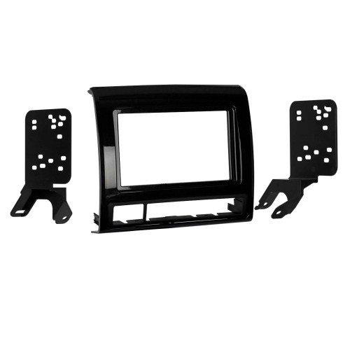 Metra 95-8235CHG Double-DIN Dash Kit — Toyota Tacoma 2012-2015 — High-Gloss Charcoal